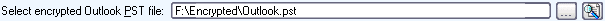 Select Encrypted PST File